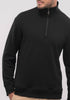 Mens Sport Half Zip Black 9173A
