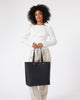 Carter Tote - Black + Taupe