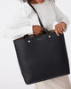Carter Tote - Black + Taupe