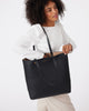 Carter Tote - Black + Taupe