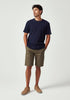 Mens Myron Waffle Tee Dark Navy 9575F