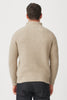 Unisex Kenzie Zip Sweater-Latte Ecru-100155