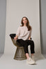 Womens Loobies Story Juniper Sweater Ivory Blush LSK2526