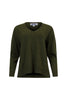 Womens Loobies Story Spencer Sweater Olive-LSK2530