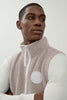 Mens Mersey Fleece Vest HUMANATURE- Tan Heather