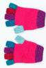 Kids Multicolour Fingerless Gloves Peony NX811