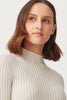 Womens Lucia Funnel Neck-Ecru-100316