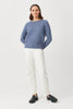 Womens Nova Crew Sweater-Waterfall-100219