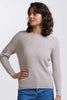 Womens Cable Crew Neck Jumper Light Sand RM2057