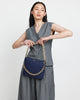 Matilda Crossbody Bag - Midnight Blue + Chunky Chain