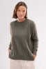 Womens  Relax Crew Sweater Sage-100183