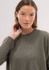 Womens  Relax Crew Sweater Sage-100183