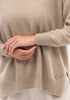 Womens Relax Crew Sweater Sand-100183