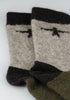 Unisex  Colour Block Kite Socks Shadow Thyme Multi 0583
