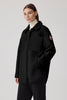 Womens Simcoe Shacket Kind High Pile Fleece Black  6845W