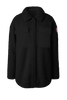 Womens Simcoe Shacket Kind High Pile Fleece Black  6845W