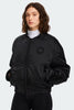Womens Jade Bomber Tonal Disc Black  4904WT