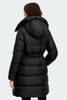Womens Montgomery Coat Tonal Label Black 3043WT