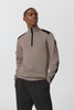 Mens Stormont ¼ Zip Sweater Black Label Limestone 7013MB