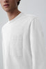 Mens Gladstone Long Sleeve T-Shirt White  1402MT