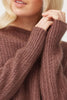 Womens Meadow Crew Sweater-Pecan-100323