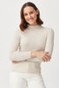 Womens Lucia Funnel Neck-Ecru-100316