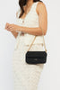 Milla Shoulder Bag - Black Fine Braid