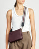 Feature Strap Webbing Black/White/Merlot
