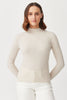 Womens Lucia Funnel Neck-Ecru-100316