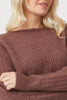 Womens Meadow Crew Sweater-Pecan-100323