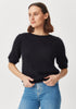Womens June Knit Tee-Ebony-100313