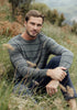 Mens Ned Striped Crew Bayleaf/DarkNavy 100085