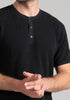 Mens Gilford Henley Tee  Blackberry  100123VN