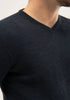 Mens Simple Merino Vee - Dark Navy-1768