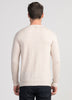 Mens Simple Merino Vee - Oatmeal-1768