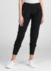 Womens Slouchy Zip Pants Black 6745