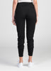 Womens Slouchy Zip Pants Black 6745