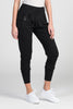 Womens Slouchy Zip Pants - Black
