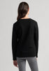 Womens Classic V Neck Black  600009