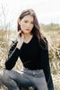 Womens Classic V Neck