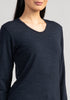 Womens Classic V Neck Dark Navy  600009