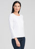 Womens Organic Cotton Crew White  6942