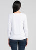 Womens Organic Cotton Crew White  6942