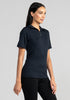Womens Merino Zip Tee Dark Navy 6986