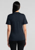 Womens Merino Zip Tee Dark Navy 6986