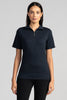 Womens Merino Zip Tee Dark Navy 6986