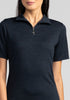 Womens Merino Zip Tee Dark Navy 6986