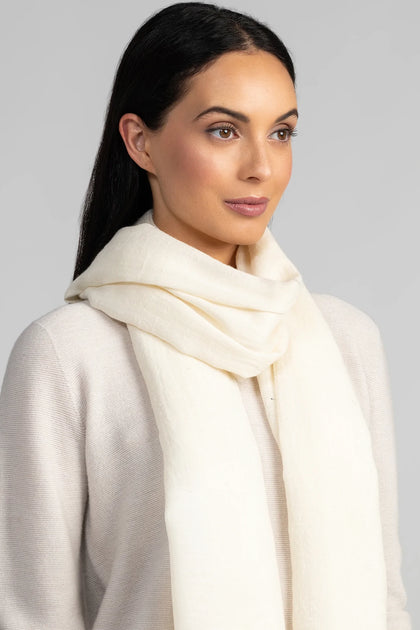 Womens Fine Rib Scarf - Merinomink