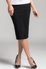 Womens Microjersey Stretch Pencil Skirt Black  2496
