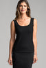 Womens MicroModal Slim Fit Singlet Black 9301